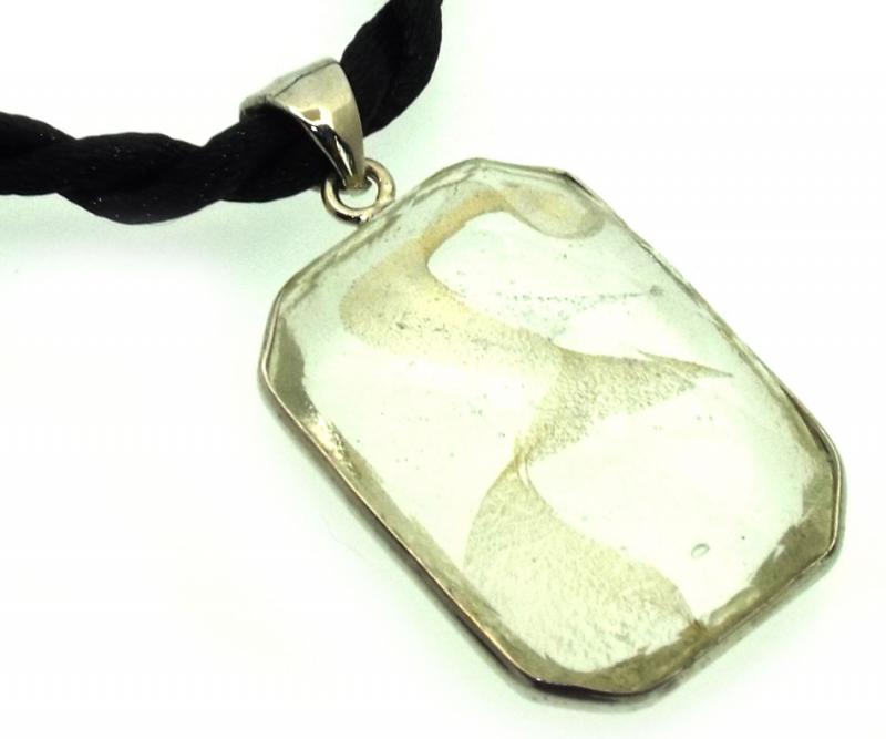 Ethereal Celestial Spirit Gold Andara Crystal Pendant