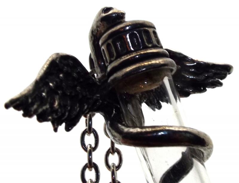 Alchemy Rod of Asclepius Necklace
