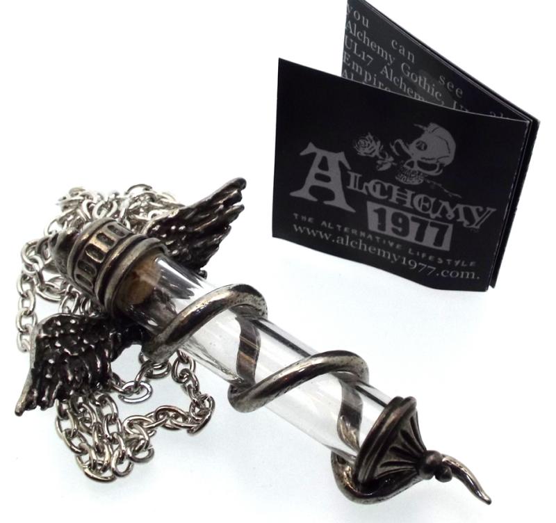 Alchemy Rod of Asclepius Necklace
