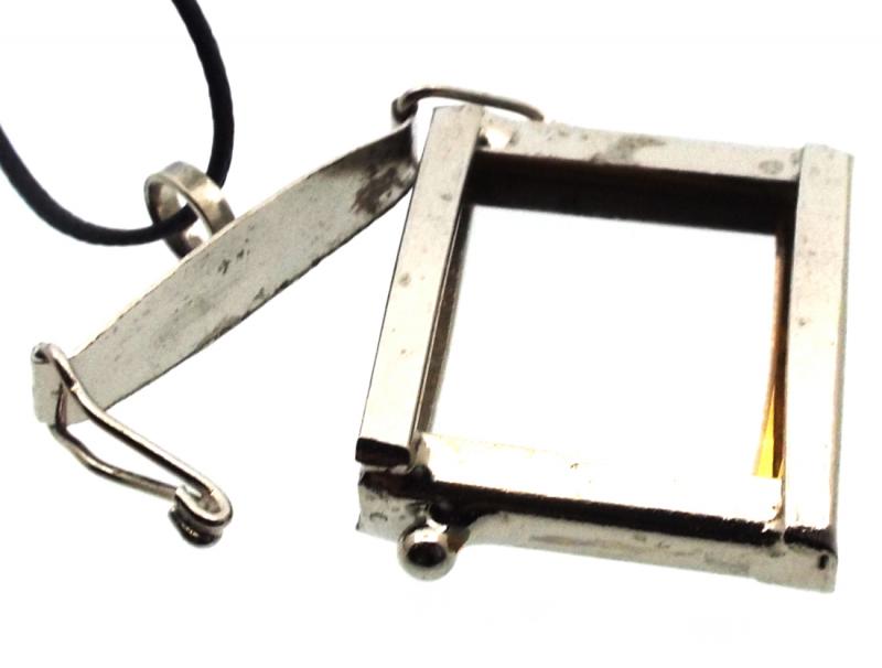 Glass Memory Rectangle Pendant