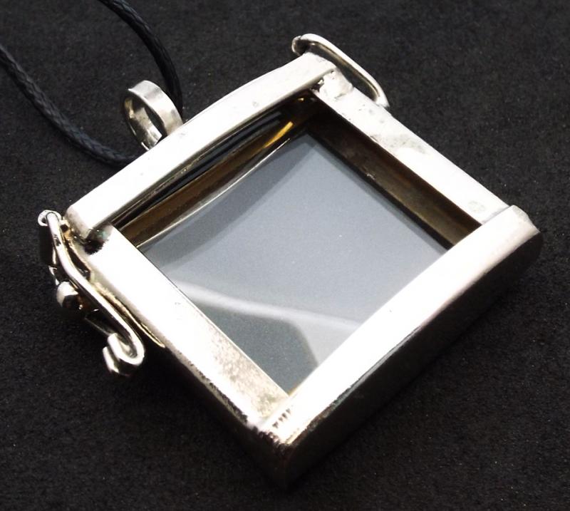 Glass Memory Rectangle Pendant