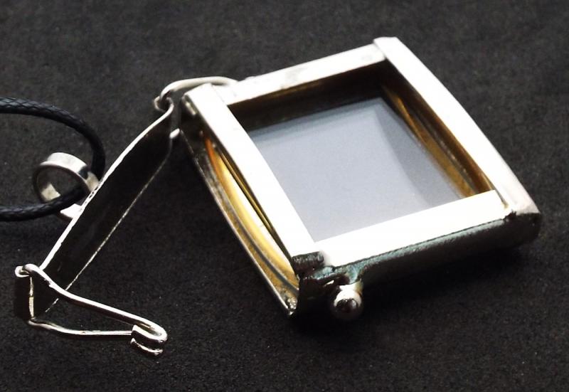 Glass Memory Rectangle Pendant