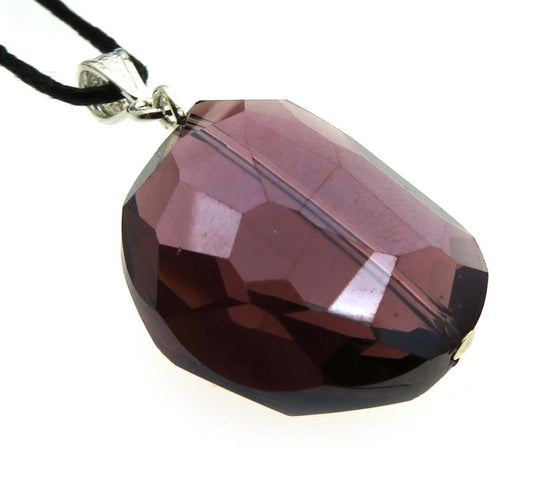 Nugget Amethyst Purple Andara Crystal Pendant