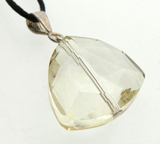 Triangular Golden Glow Andara Crystal Pendant