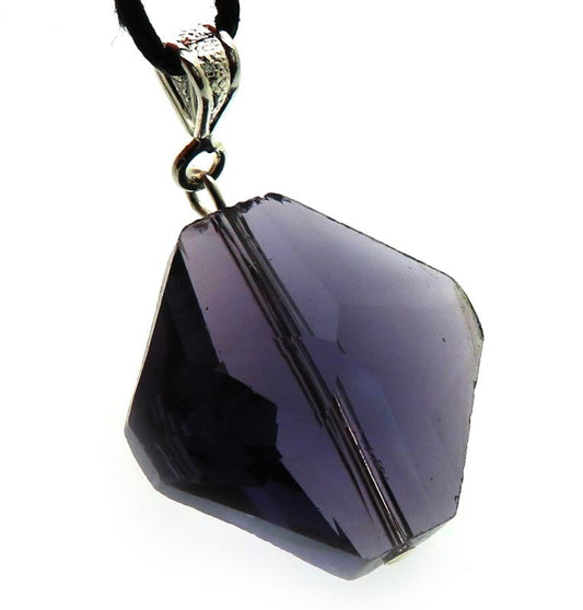 Diamond Amethyst Purple Andara Crystal Pendant