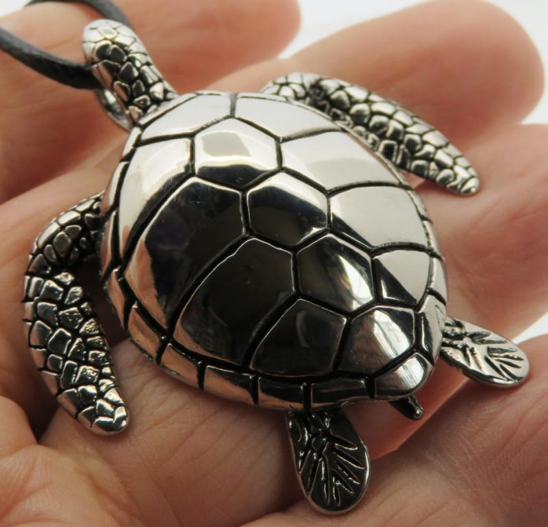 Stainless Steel Turtle Pendant