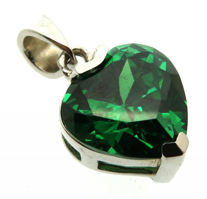 Siberian Emerald Quartz Sterling Silver Pendant 02
