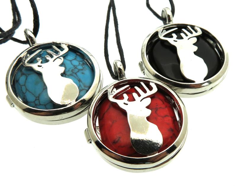Stag Gemstone Pendant