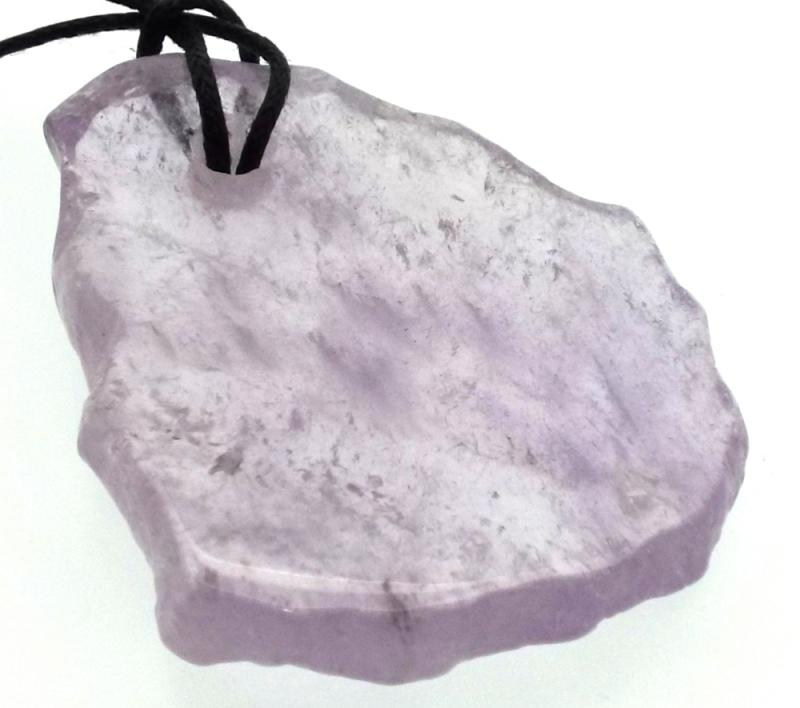 Amethyst Gemstone Polished Slice Pendant 06