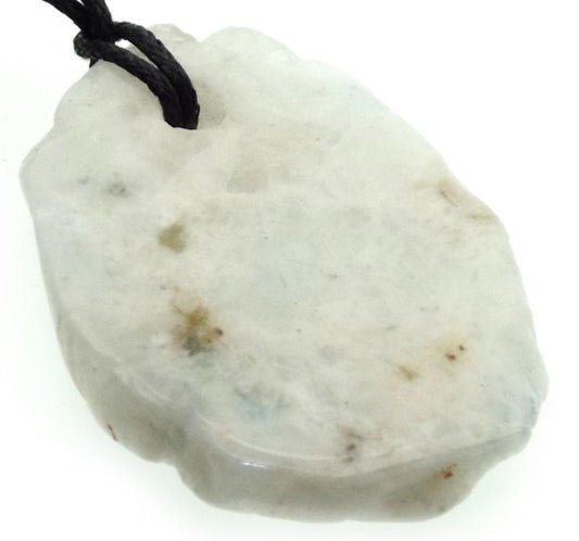 Rainbow Moonstone Gemstone Polished Slice Pendant 03