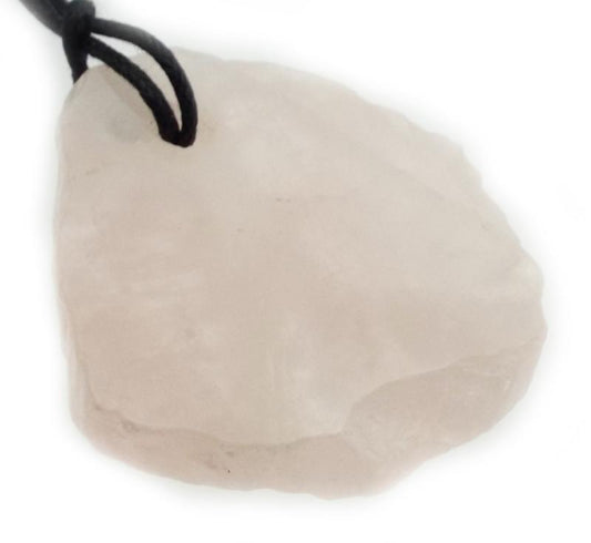 Rose Quartz Gemstone Polished Slice Pendant 03