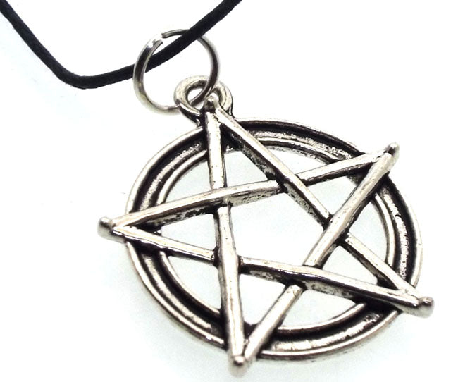 Silver Plated Pentacle Pendant