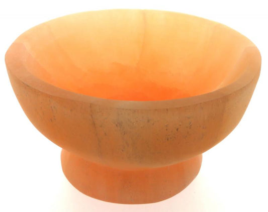 Peach Selenite Altar Bowl 04
