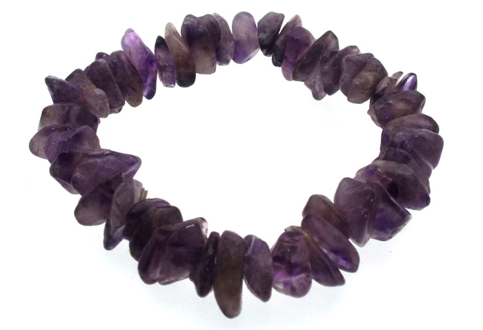 Amethyst Gemstone Premium Chip Bracelet
