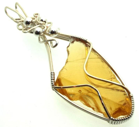 Avalon Sunset Andara Silver Plated Wire Wrapped Pendant 162