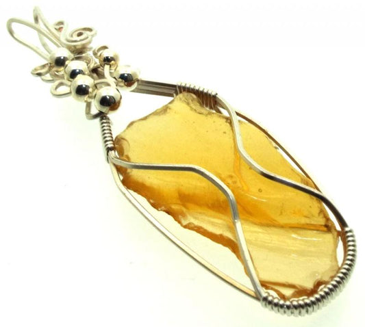 Avalon Sunset Andara Silver Plated Wire Wrapped Pendant 241