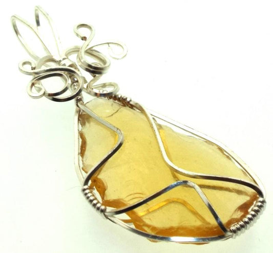 Avalon Sunset Andara Silver Plated Wire Wrapped Pendant 283