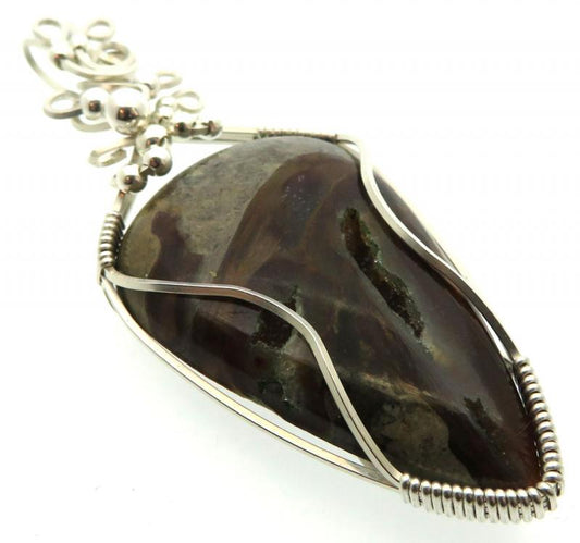 Rock Suji Kelsi Sterling Silver Wire Wrapped Pendant 01