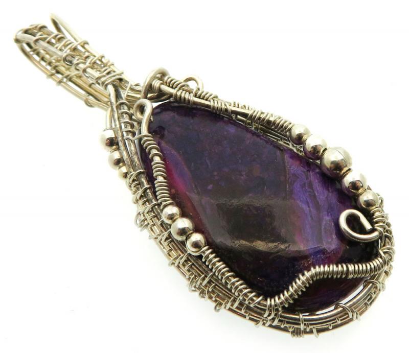 Rock Suji Kelsi Sterling Silver Wire Weave Pendant 05