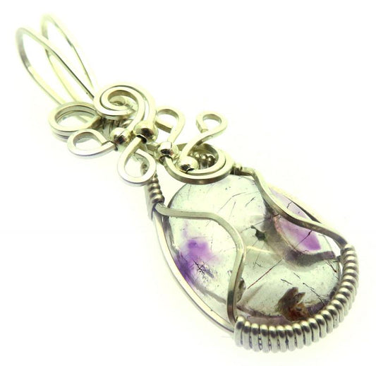 Super 7 Gemstone Sterling Silver Wire Wrapped Pendant 20