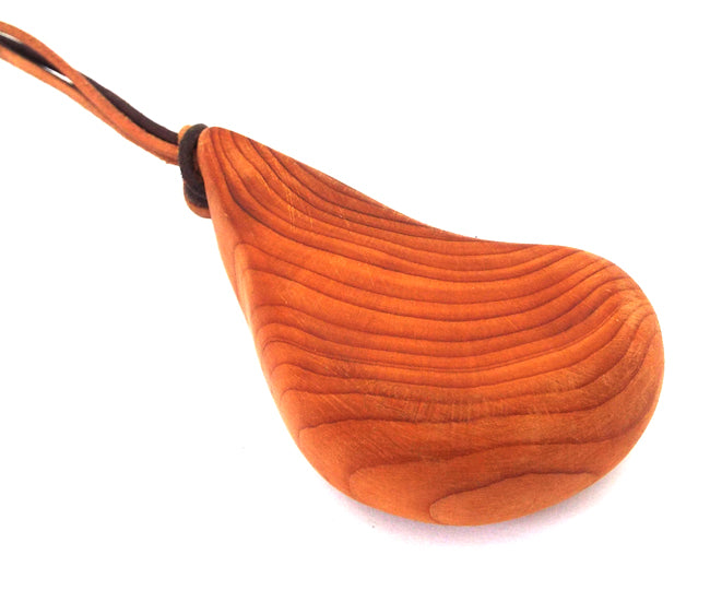 Wooden Yew Hanging Charm 05