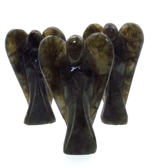 Labradorite Carved Gemstone Angel
