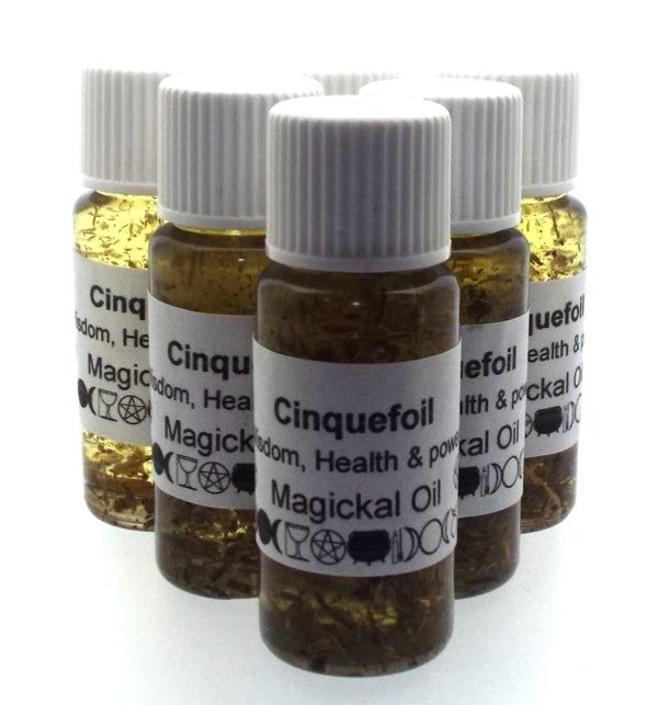 10ml Cinquefoil Herbal Spell Oil Wisdom Health and Power