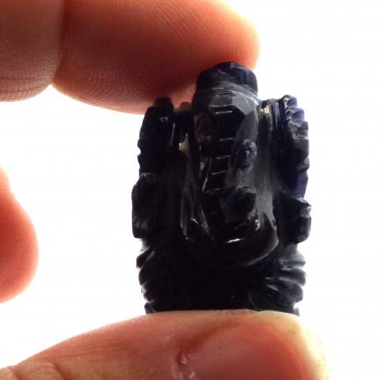 Sodalite Quartz Carved Ganesha Design 6