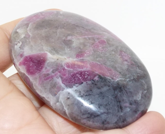 Ruby In Feldspar Palmstone Pebble 2