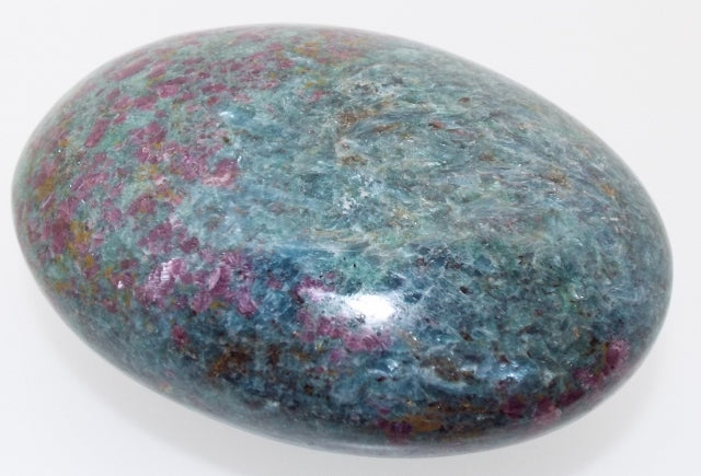 Ruby In Kyanite Palmstone Pebble 04