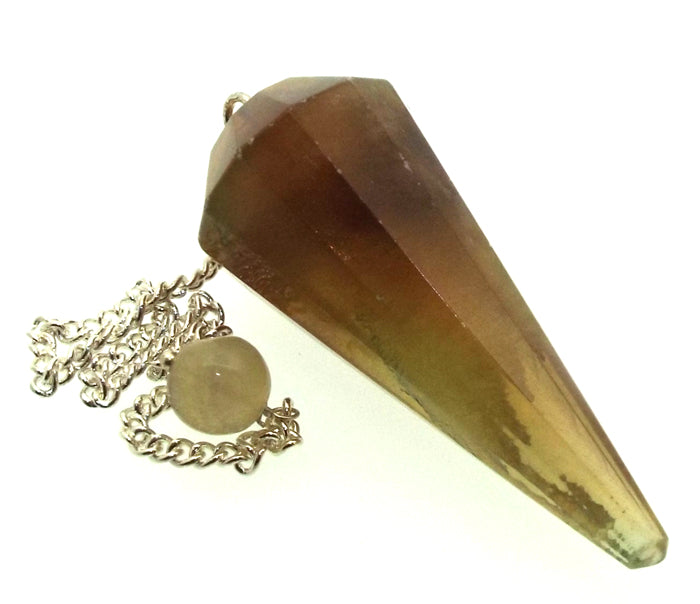 Fluorite Gemstone Terminated Pendulum