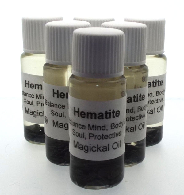 10ml Hematite Gemstone Oil Balance Protection