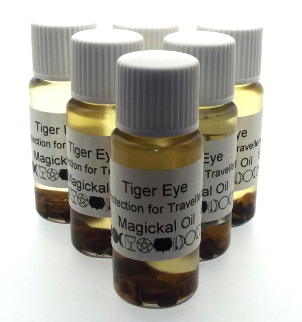 10ml Tigers Eye Gemstone Oil Travel Protection