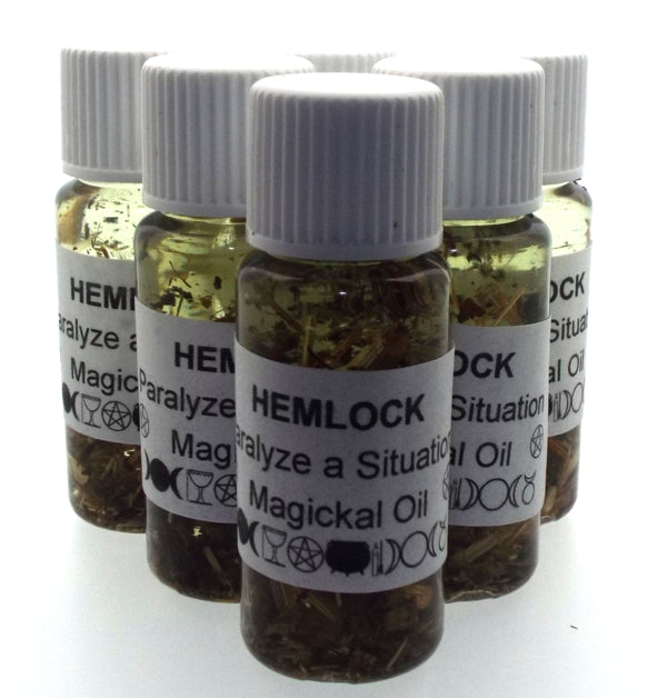 10ml Hemlock Herbal Spell Oil Paralyze a Situation