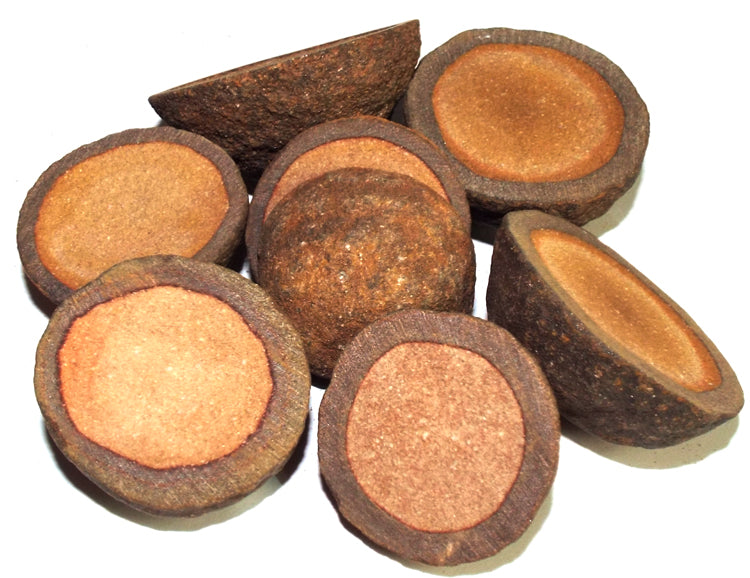 1 x Sliced Moqui Ball Half Raw Gemstone