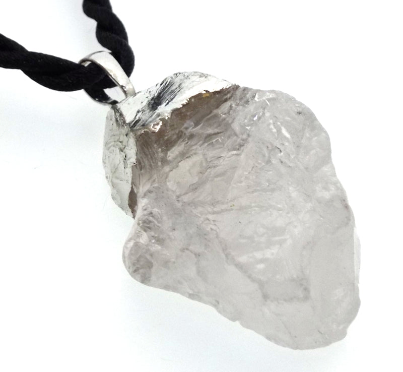 Natural Himalayan Quartz Electroplated Pendant