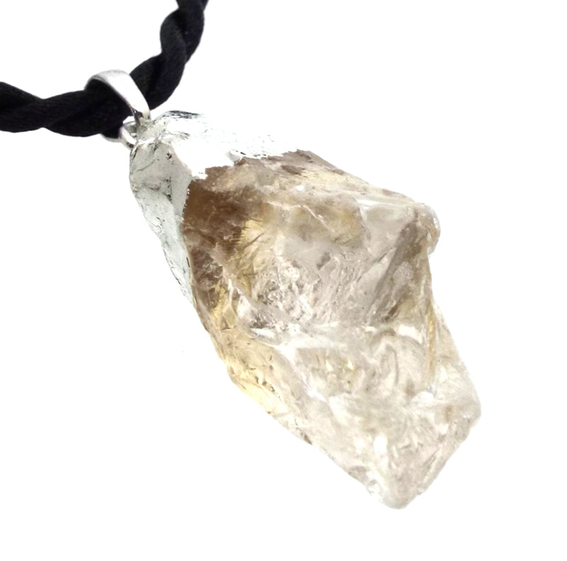 Natural Himalayan Quartz Electroplated Pendant