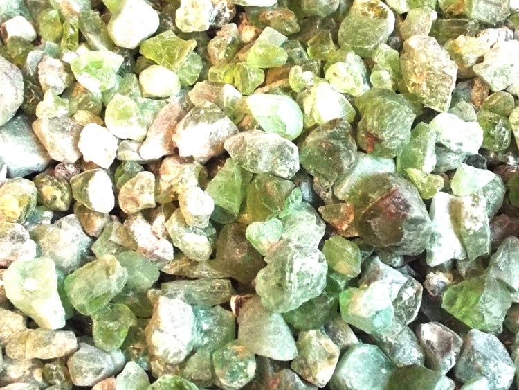 100gms Peridot Raw Gemstone Chips