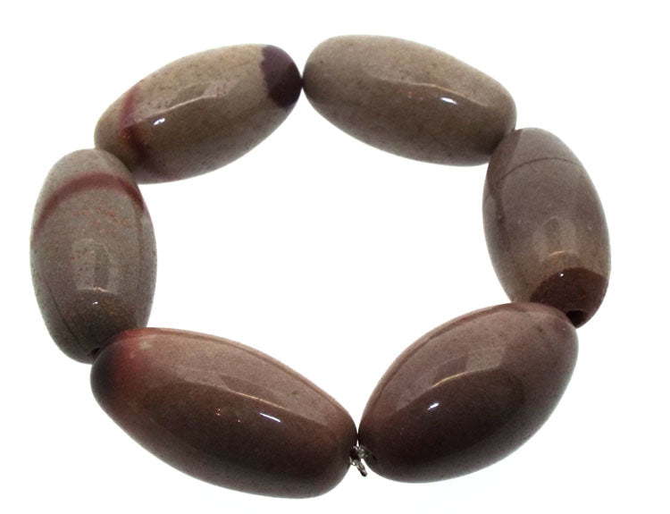 Shiva Lingam Six Gemstone Bead Bracelet
