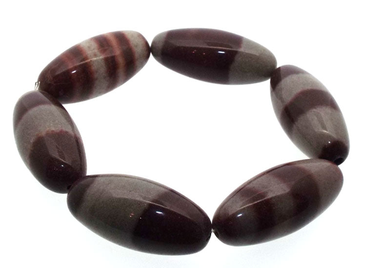 Shiva Lingam Six Gemstone Bead Bracelet