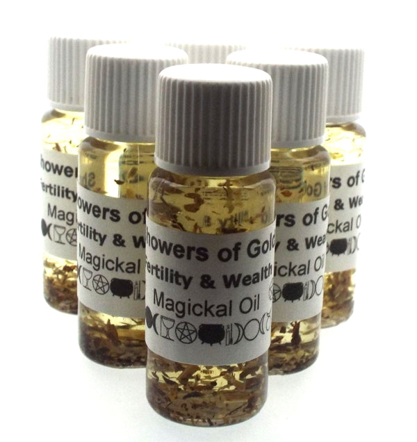 10ml Showers of Gold Herbal Spell Oil Fertility and Wealth