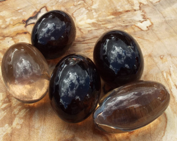 Smoky Quartz Shiva Gemstone Egg 40-45mm