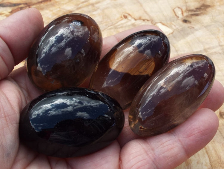 Smoky Quartz Shiva Gemstone Egg 45-50mm