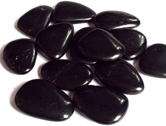 1 x Large Anthracite Flat Pebble Tumblestone