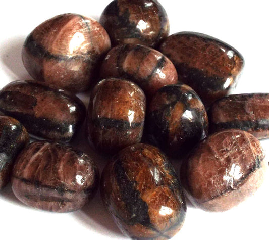 1 x Chiastolite Cross Tumblestone