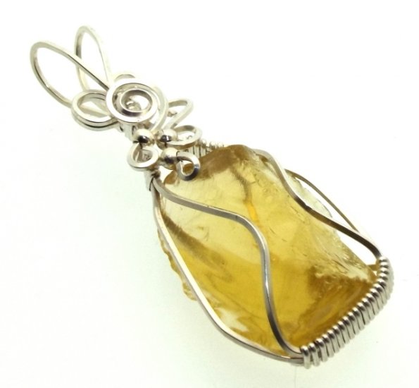 Avalon Sunset Andara Silver Filled Wire Wrapped Pendant 08