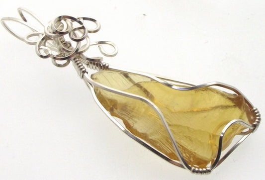 Avalon Sunset Andara Silver Plated Wire Wrapped Pendant 01