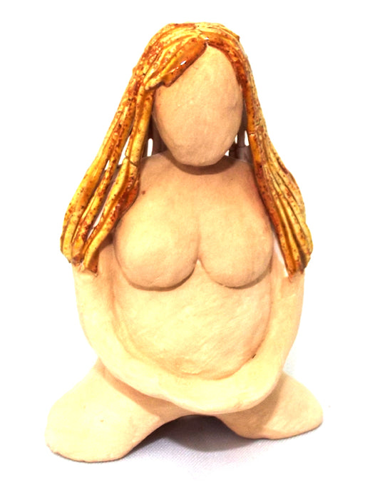 Ceramic Small Mother Earth Goddess Natural 01