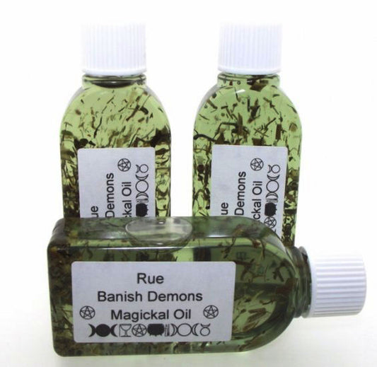 25ml Rue Herbal Spell Oil Banish Demons