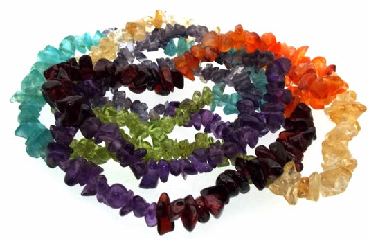 32 Inch Chakra Gemstone Necklace